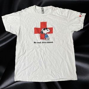 Snoopy Be Cool Give Blood 2023 American Red Cross Gilda’s Unisex T Shirt Size L